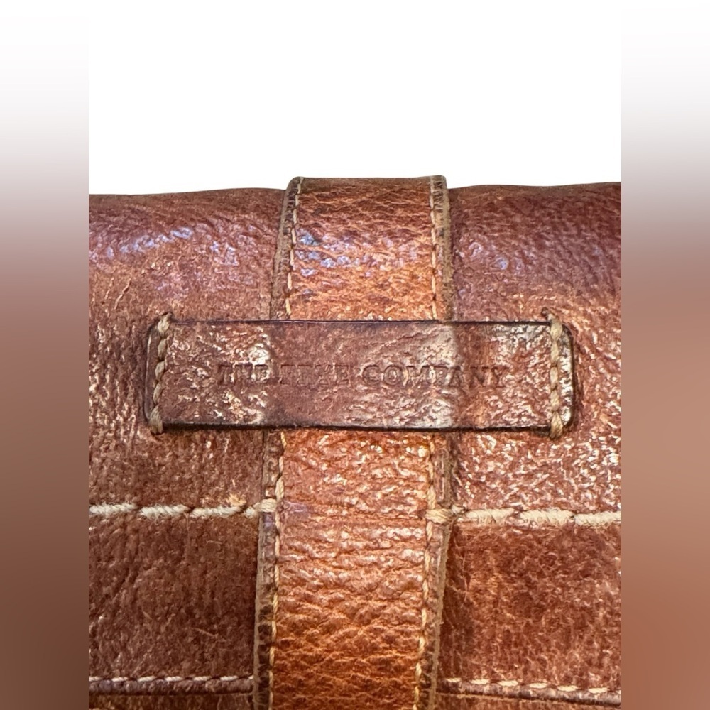 FRYE Artisan Red Leather Fold Over Crossbody Bag Purse - Picture 5 of 16
